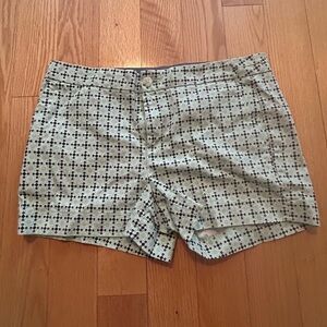Banana Republic Hampton Fit Mint Green Geometric Print Shorts